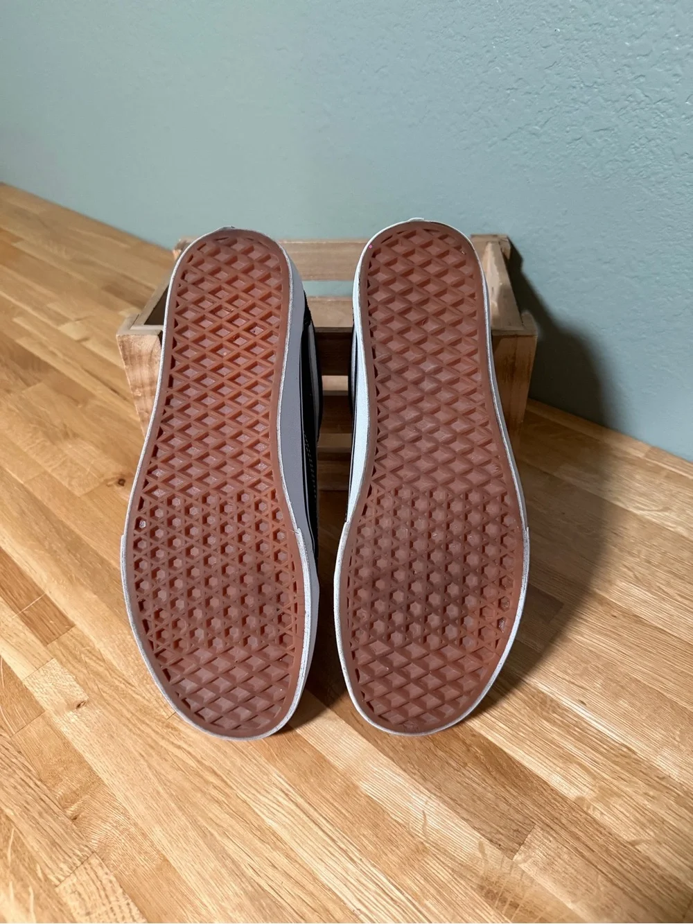 Black & White Velcro Vans
